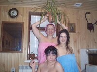 Russian girls at sauna