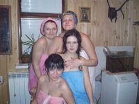 Russian girls at sauna