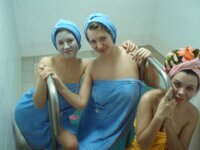 Russian girls at sauna