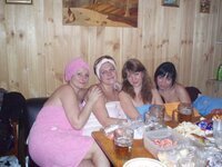 Russian girls at sauna