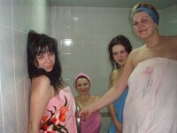 Russian girls at sauna