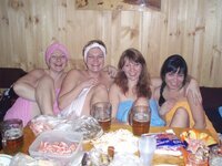 Russian girls at sauna