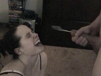 Busty amateur brunette slut gets many cumshots