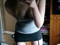 Pretty young amateur GF selfies collection