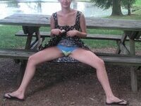 Amateur wife nude flashing outdoors