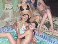 Amateur girls at sauna