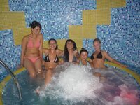 Amateur girls at sauna