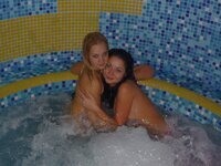 Amateur girls at sauna