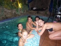 Amateur girls at sauna