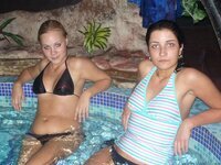 Amateur girls at sauna