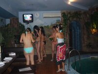 Amateur girls at sauna