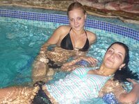 Amateur girls at sauna