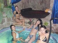 Amateur girls at sauna