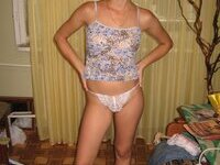 Skinny amateur blond wife exposed