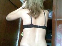 Skinny amateur blond wife exposed