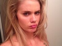 Beautiful amateur blonde exposing herself on sweet self pics