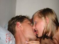 Young amateur couple share private pics