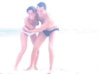 Amateur couple at hot summer vacation