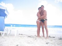 Amateur couple at hot summer vacation