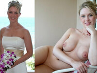 Brides before and after mix