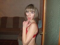 Russian amateur blonde nude posing