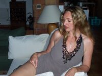 Amateur wife posing at home