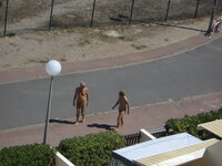 French hairy wife in nudist resort