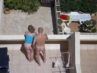 French hairy wife in nudist resort