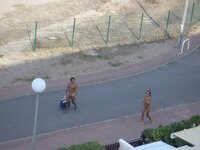 French hairy wife in nudist resort