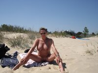 Nudist MILF on summer