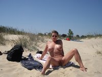 Nudist MILF on summer