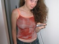 Cute Hungarian girlfriend in underwear and nudes
