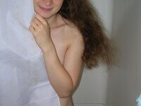 Cute Hungarian girlfriend in underwear and nudes