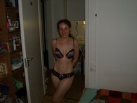 Cute Hungarian girlfriend in underwear and nudes