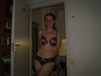 Cute Hungarian girlfriend in underwear and nudes