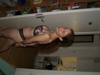 Cute Hungarian girlfriend in underwear and nudes