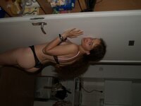 Cute Hungarian girlfriend in underwear and nudes
