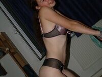 Cute Hungarian girlfriend in underwear and nudes