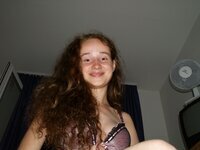 Cute Hungarian girlfriend in underwear and nudes