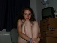 Cute Hungarian girlfriend in underwear and nudes