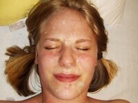 Swedish blonde girl with pierced tongue