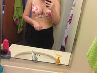 American college girlfriend selfie undies and nudes