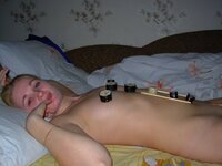 Blonde eastern European girlfriend homemade photo shooting
