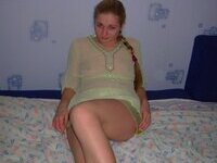 Blonde eastern European girlfriend homemade photo shooting