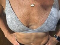 Cute and flat wife with small tits