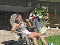 Cute and flat wife with small tits