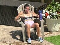 Cute and flat wife with small tits