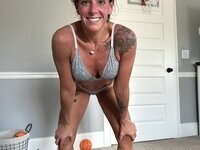 Cute and flat wife with small tits