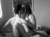 Danish couple playing on the bed