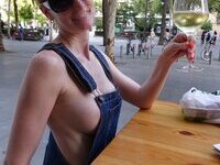 Exhibitionist wife Mia
